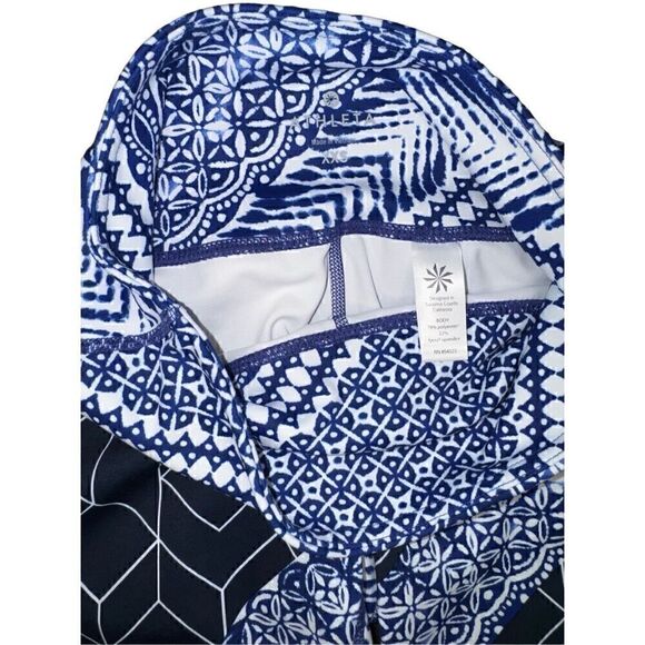 Athleta Women's Indigo Geo Print Capri Leggings Size XXS - Picture 4 of 6